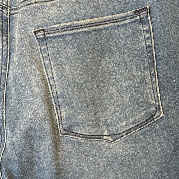 Good American Anthro Good Waist Raw Step Hem High Waisted Stretchy Skinny Jeans - Picture 7 of 14